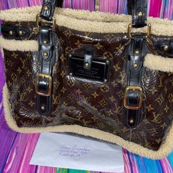 Louis Vuitton Patent Leather Bag 2007 Runway Thunder Rare Authentic - Picture 2 of 16